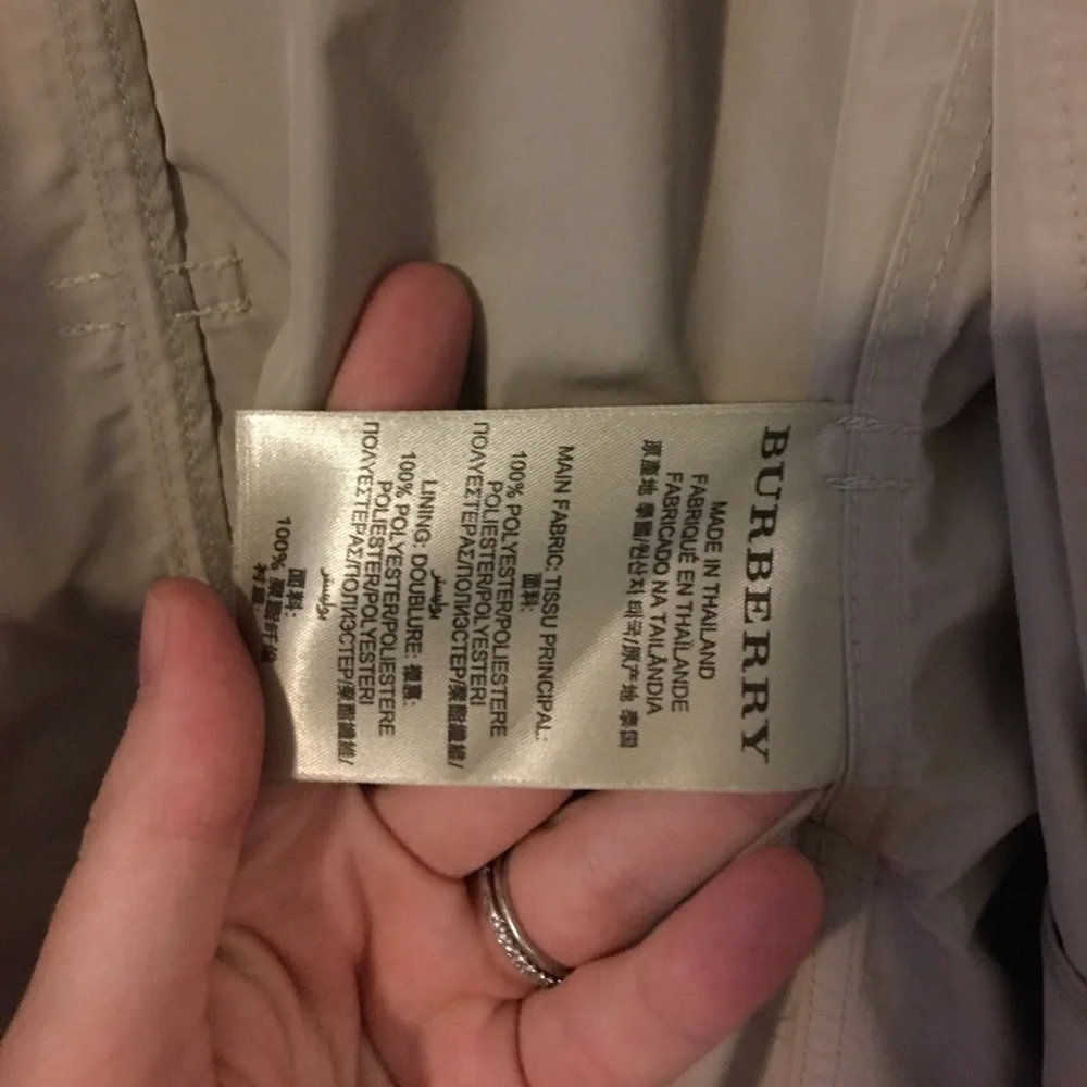 Burberry Beige Trench Coat Double-Breasted - Picture 6 of 6